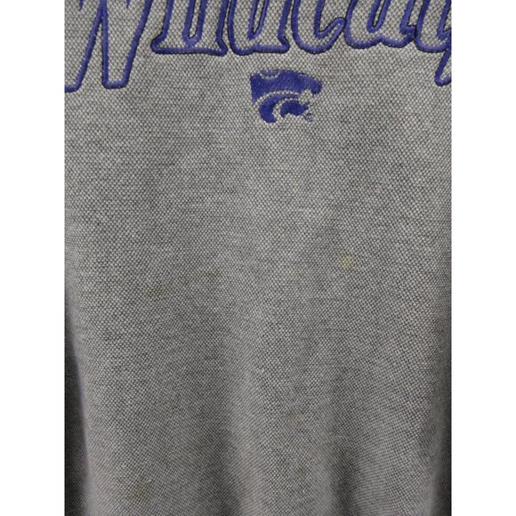 VINTAGE Kansas State University Wildcats Sweatshirt Large Red Oak 90s * - Picture 4 of 13